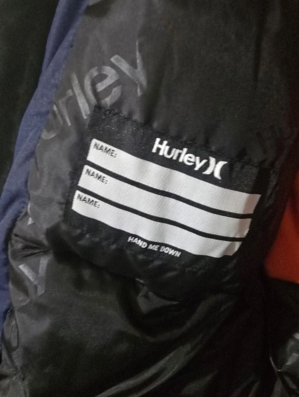 Hurley Boys Ombre Navy to Light Blue Hooded Coat